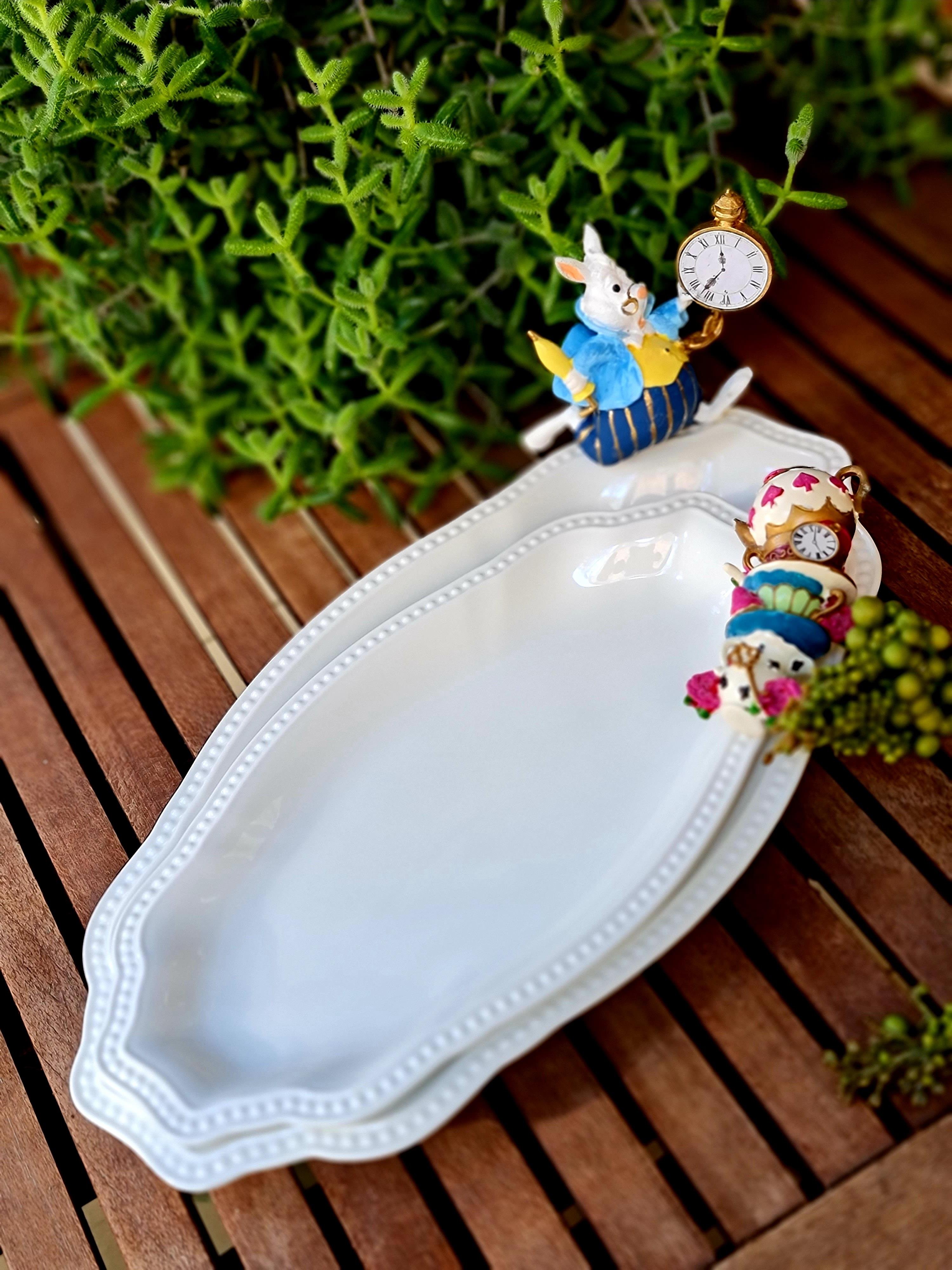 White Rabbit Kayık tabak