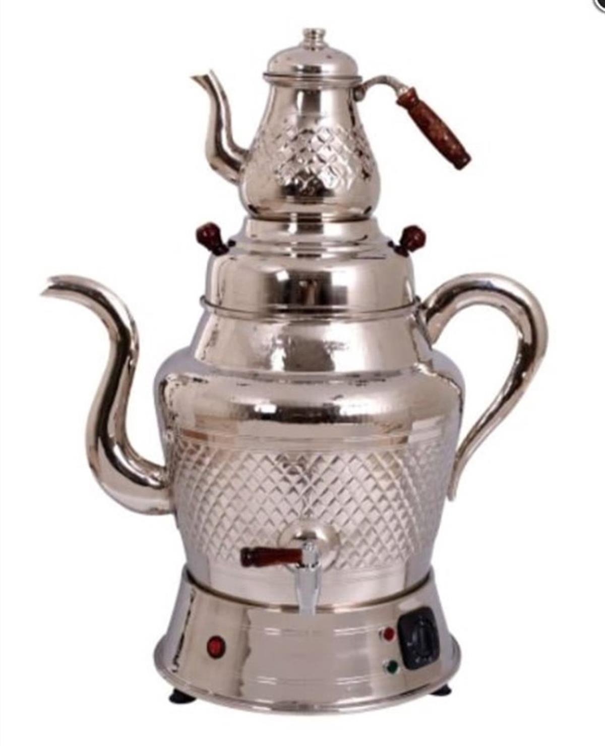 Anka 1 Demlikli Demlik Tipi Bakır Semaver