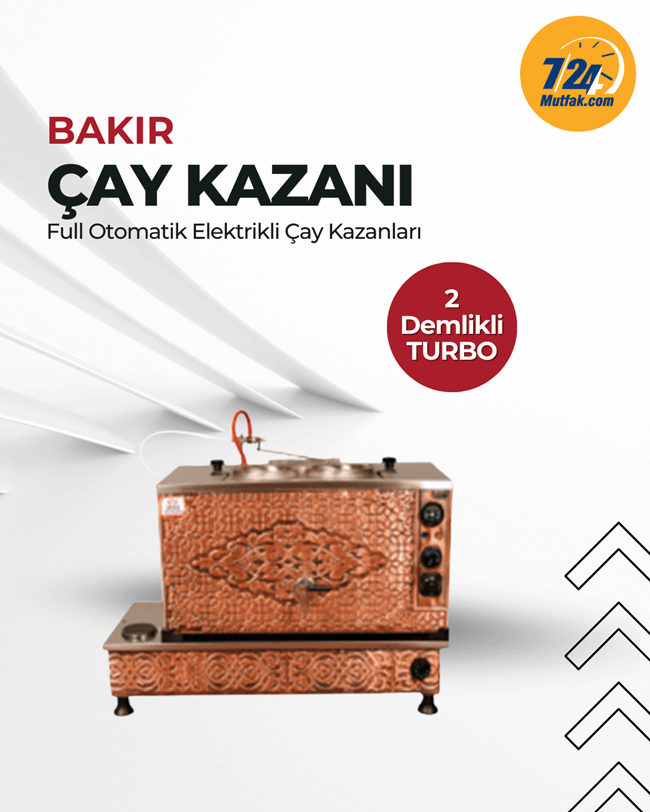 Anka 2 Demlikli Bakır Turbo Elektrikli Full Otomatik Çay KazanıAnkaANKA.BTE2