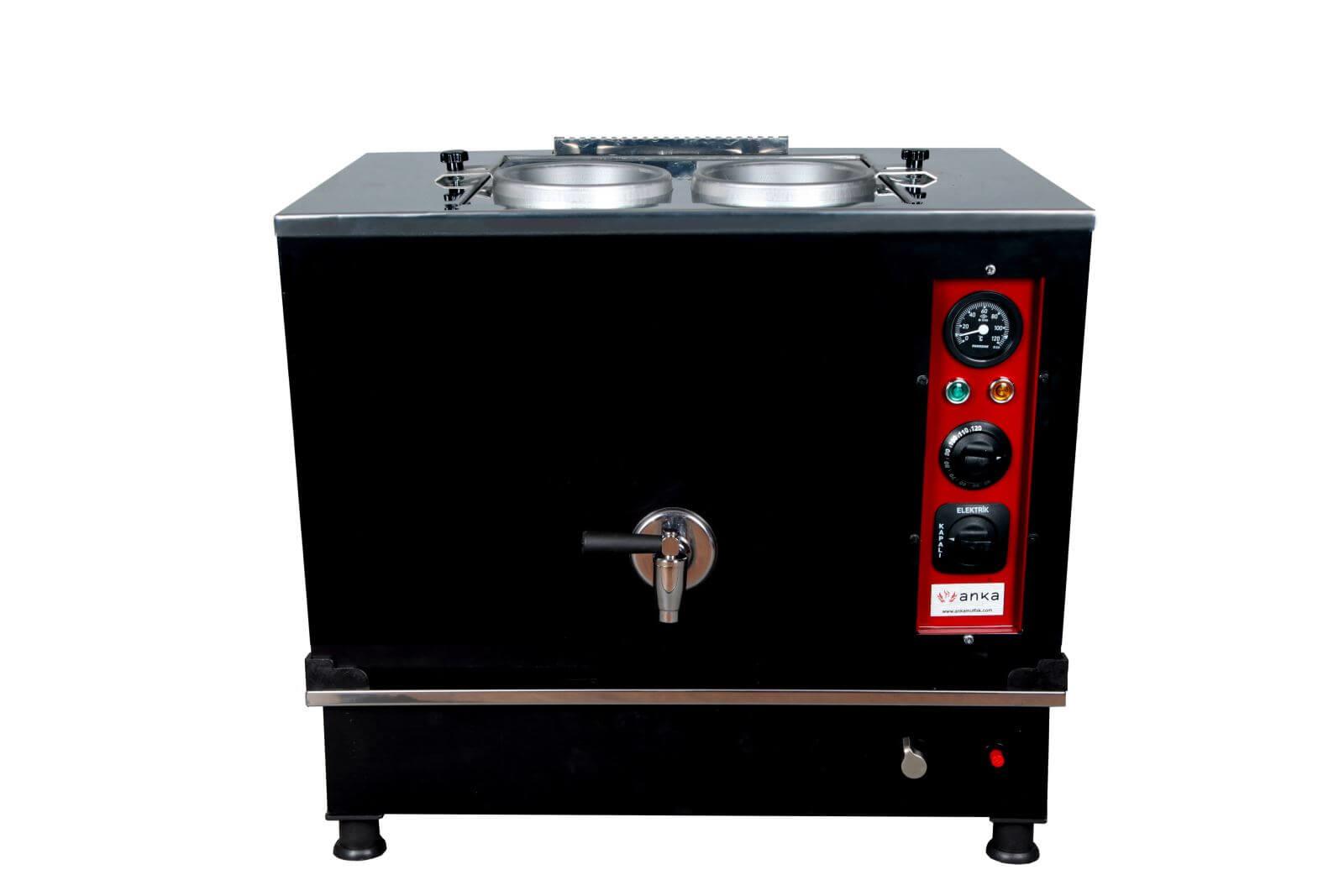 Anka 2 Demlikli Black Pro Kompakt Otomatik Elektirikli Ve Gazlı Çay MakinesiAnkaANK.BPKO2