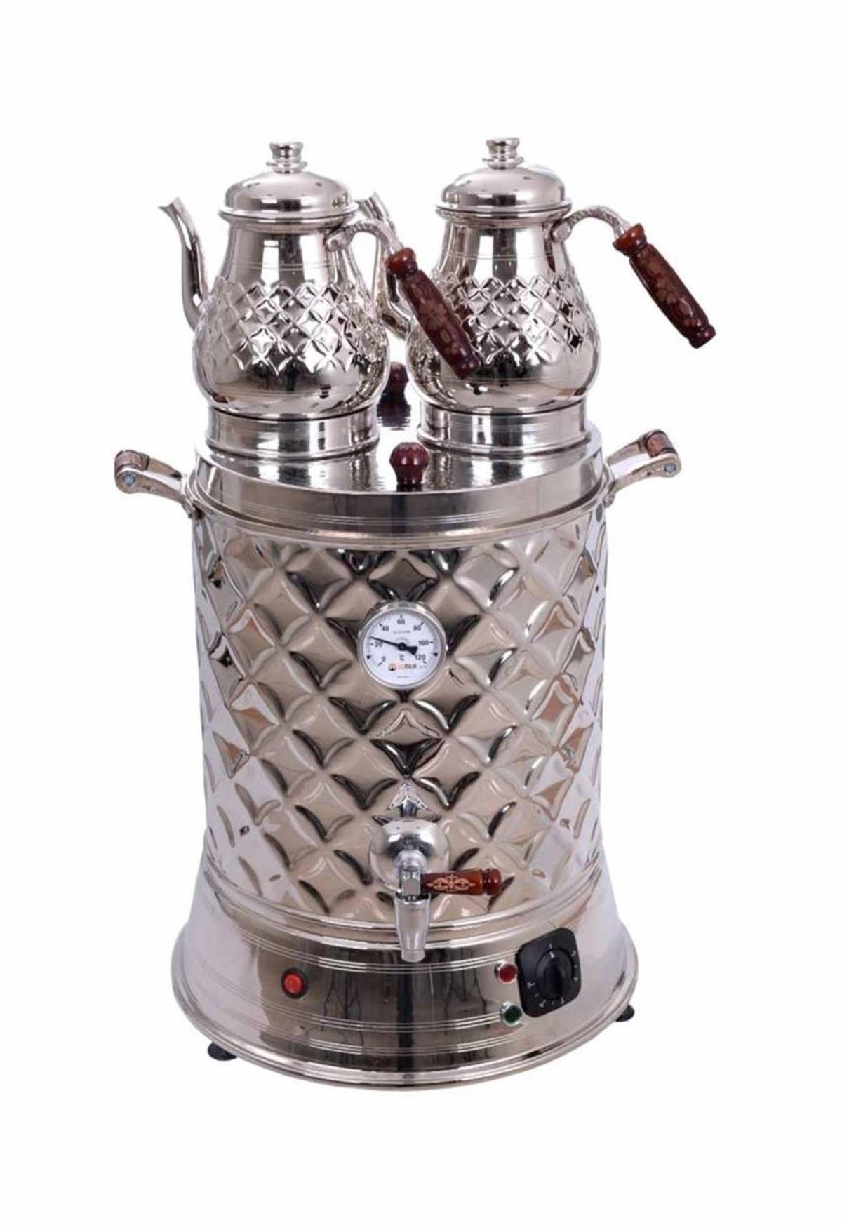 Anka 2 Demlikli Demlikli Bakır İşlemeli Semaver