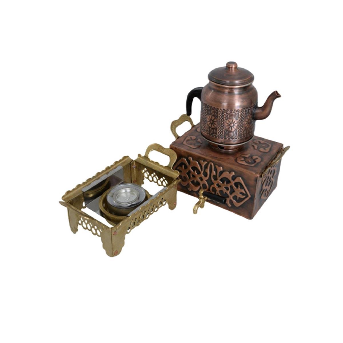 Anka 3 Lt Bakır Jelli Mini Çay Kutusu