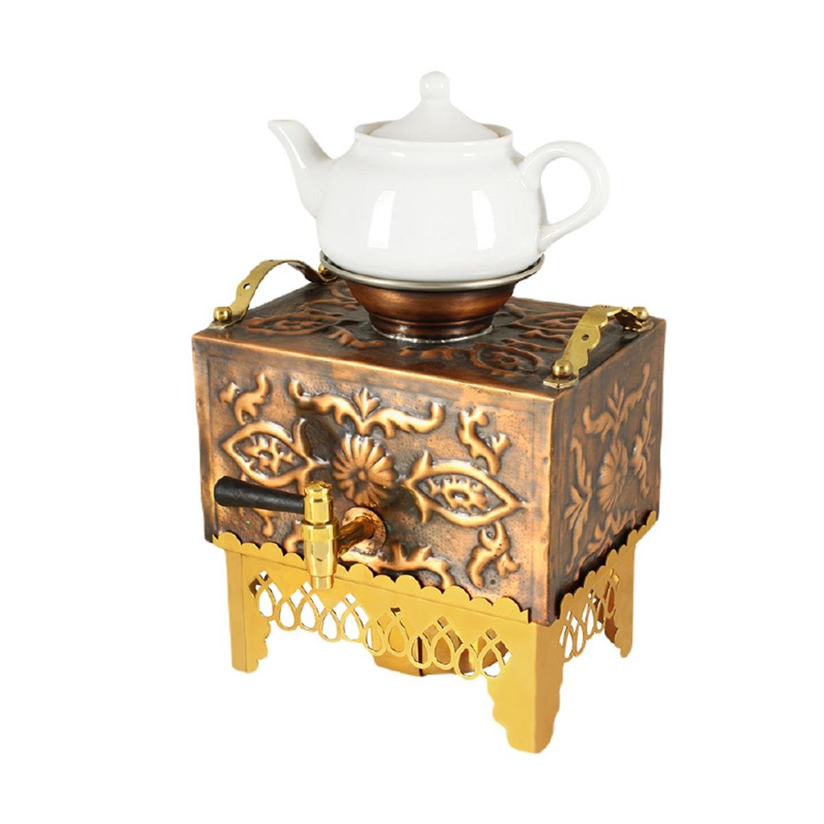 Anka 5 Lt Bakır Jelli Mini Çay Kutusu