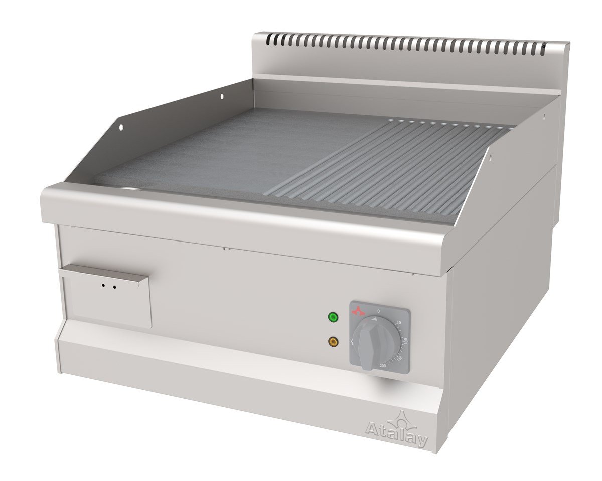 Atalay AEI-670-N Elektrikli Pleyt Izgara Oluklu Yüzey 60x70x30 