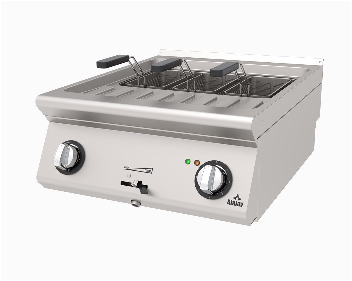 Atalay AMP-673 Makarna Haşlama Makinesi Elektrikli 3 Sepetli 60x73x30