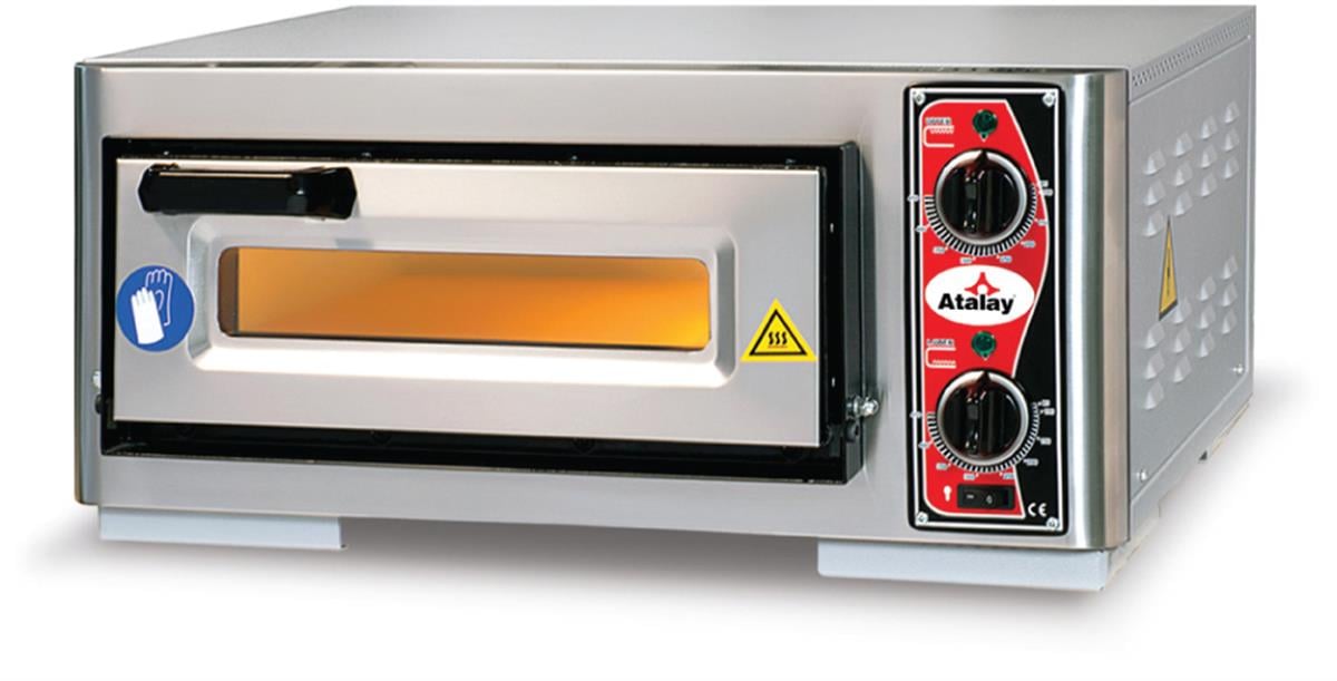 Atalay APF-40-1 Elektrikli Pizza Fırını Tek Katlı 2x20 cm Pizza Kapasiteli 