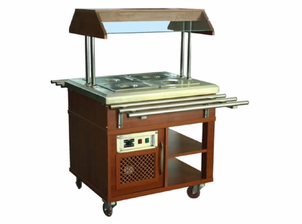 Atalay ASSB-02 Elektrikli Saladbar 2 Küvet Kapasiteli 80x70x140 