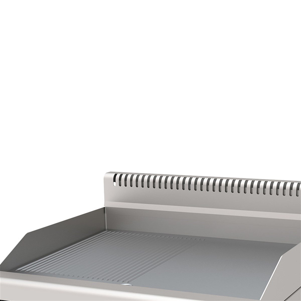 Atalay Elektrikli Pleyt Izgara Yarı Oluklu Yarı Düz Yüzey 60x60x30 E AEI-660-ND