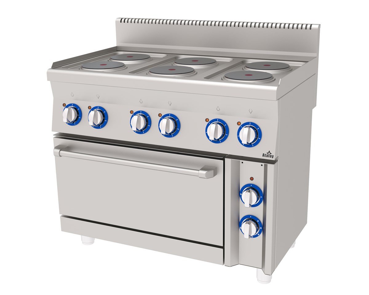 Atalay E AEK-1060 Kuzine 6 lı Elektrikli Fırınlı Kuzine 100x60x85