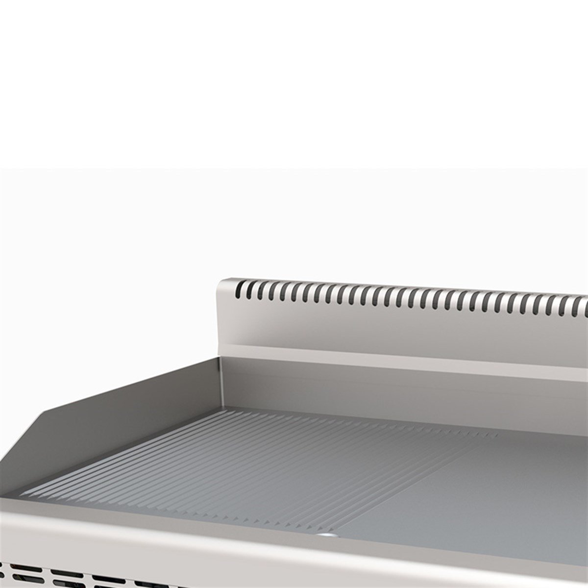 Atalay E AGI-860-ND Gazlı Pleyt Izgara Yarı Oluklu Yarı Düz Yüzey Ce Belgeli 80x60x30