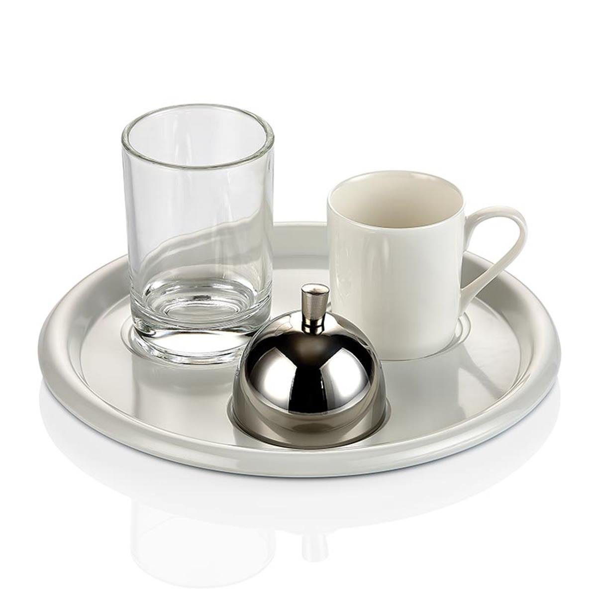 Biradlı Brd-153-406307 Yuvarlak Türk Kahve Sunum Tepsi 19Cm BiradlıBR.BRD-153-406307