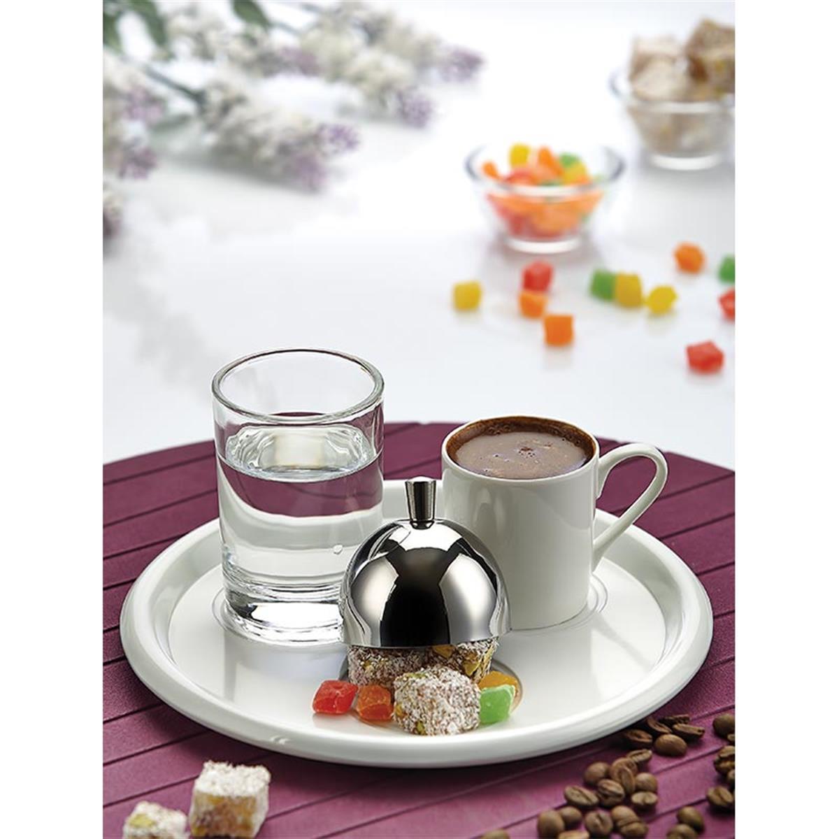 Biradlı Brd-406307 Türk Kahve Servis Takımı Yuvarlak 19Cm BiradlıBR.BRD-406307