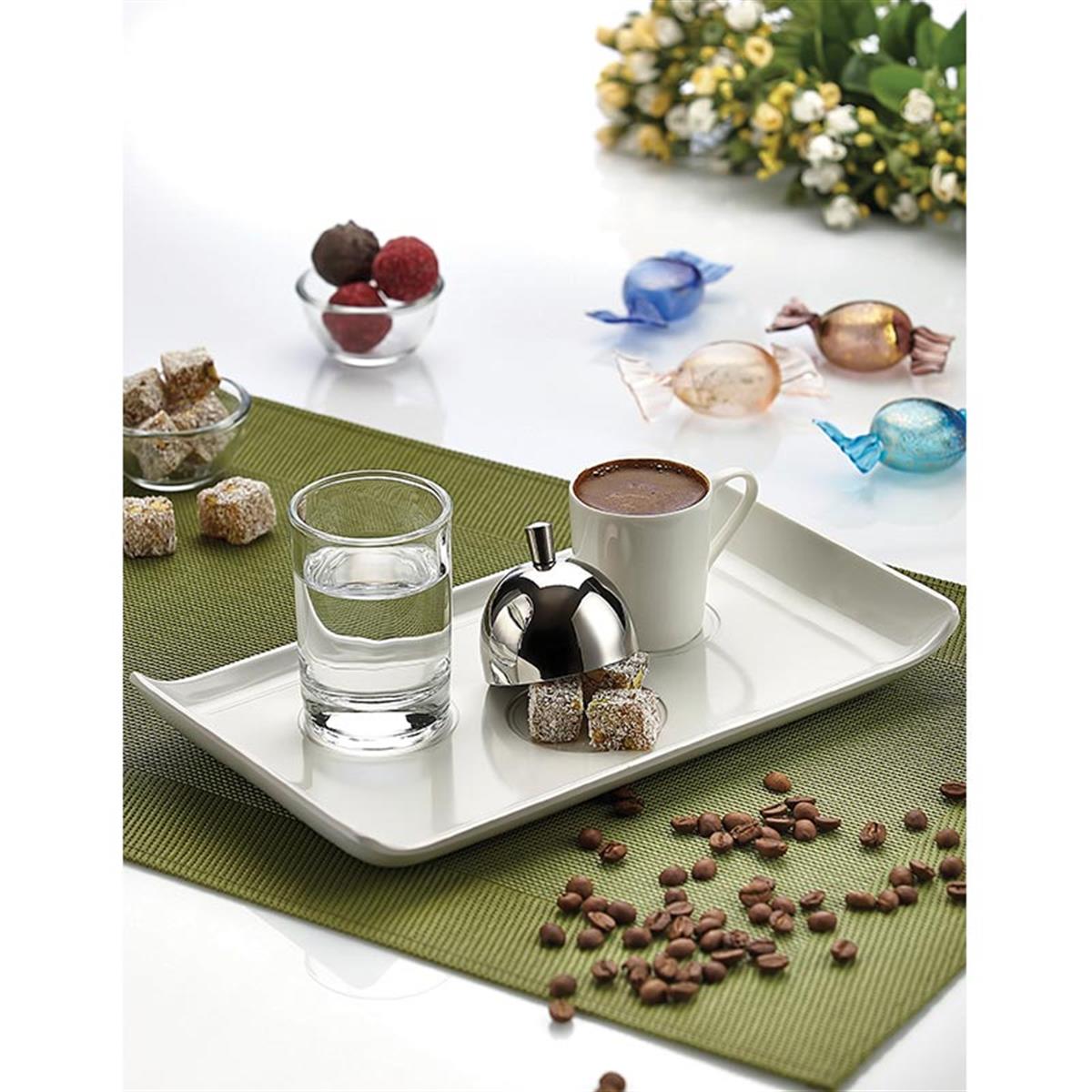 Biradlı Brd-406410 Türk Kahve Servis Takımı Dikdörtgen 26 X 14,50 Cm BiradlıBR.BRD-406410