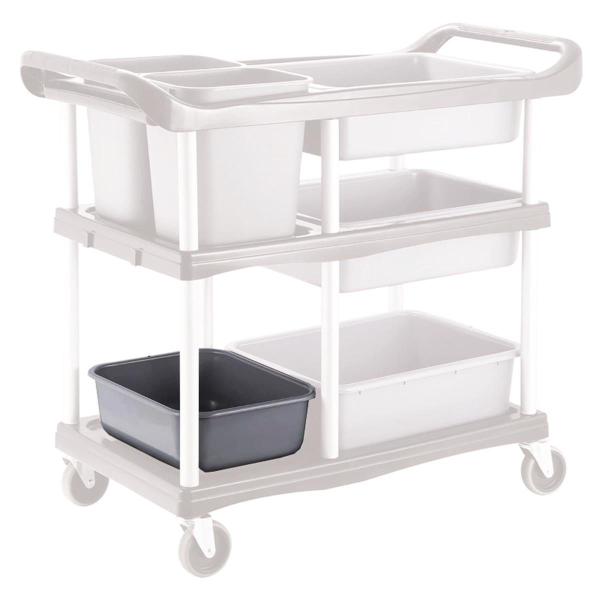 Biradlı Brd-51-02B Servis Arabası Yedek Kovası-Orta 37,5x31,5x14 Cm BiradlıBR.BRD-51-02B