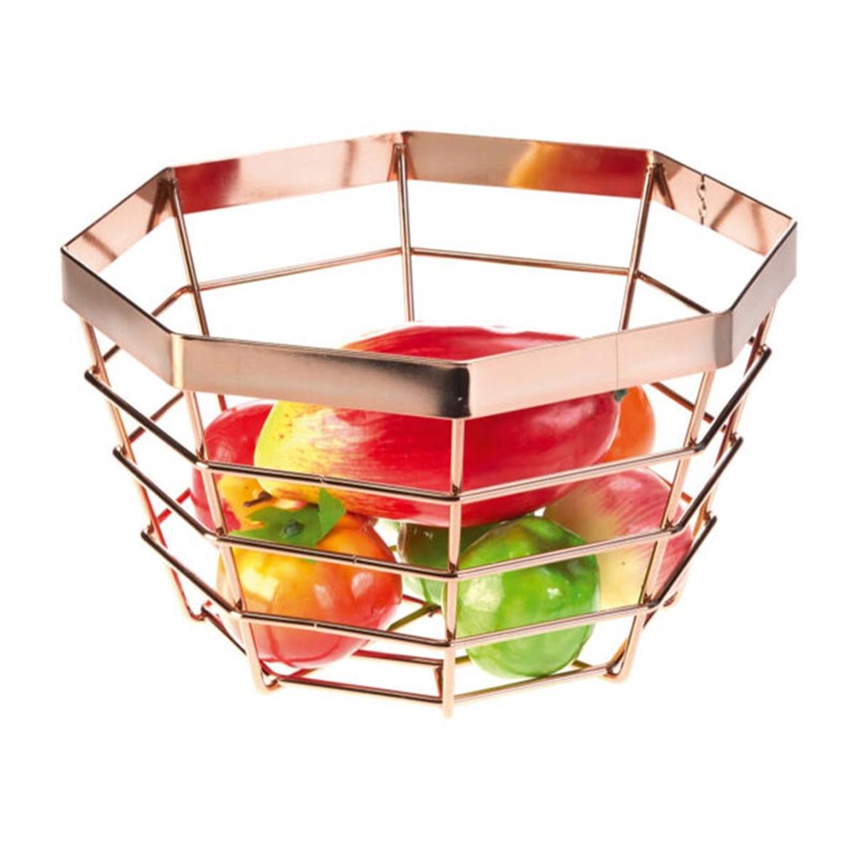 Biradlı Brd-Hw168-Bakır Tel Meyvelik Bakır Ø23x14Cm BiradlıBR.BRD-HW168-BAKIR