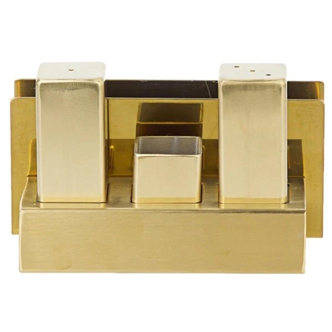 Biradlı Grv-105-P-Altın Çelik Tuzluk Takımı AltınBiradlıBR.GRV-105-P-ALTIN