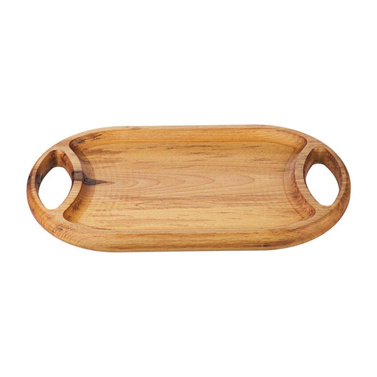 Biradlı Grv-1884 Ceviz Hamburger Sunum 35x20CmBiradlıBR.GRV-1884