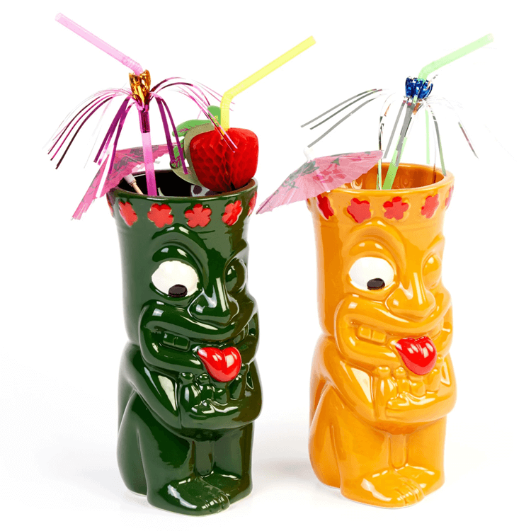 Biradlı Grv-20204 Seramik Tiki Mug 8x17 Cm 500 CcBiradlıBR.GRV-20204