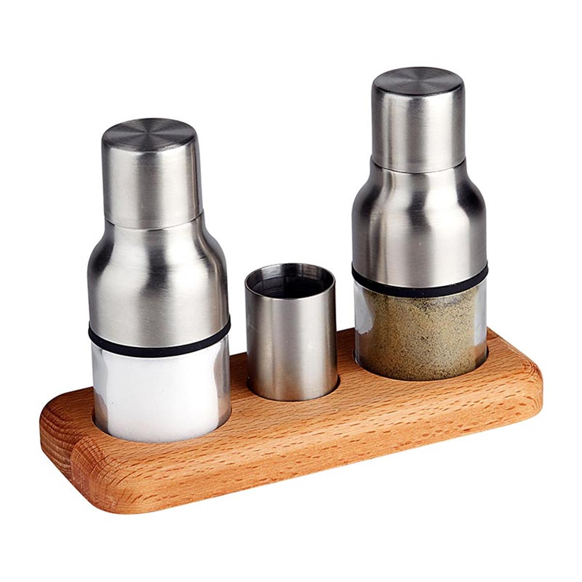 Biradlı Grv-244 3 Lü Tuzluk Takımı Standlı 17,5x7.5 CmBiradlıBR.GRV-244