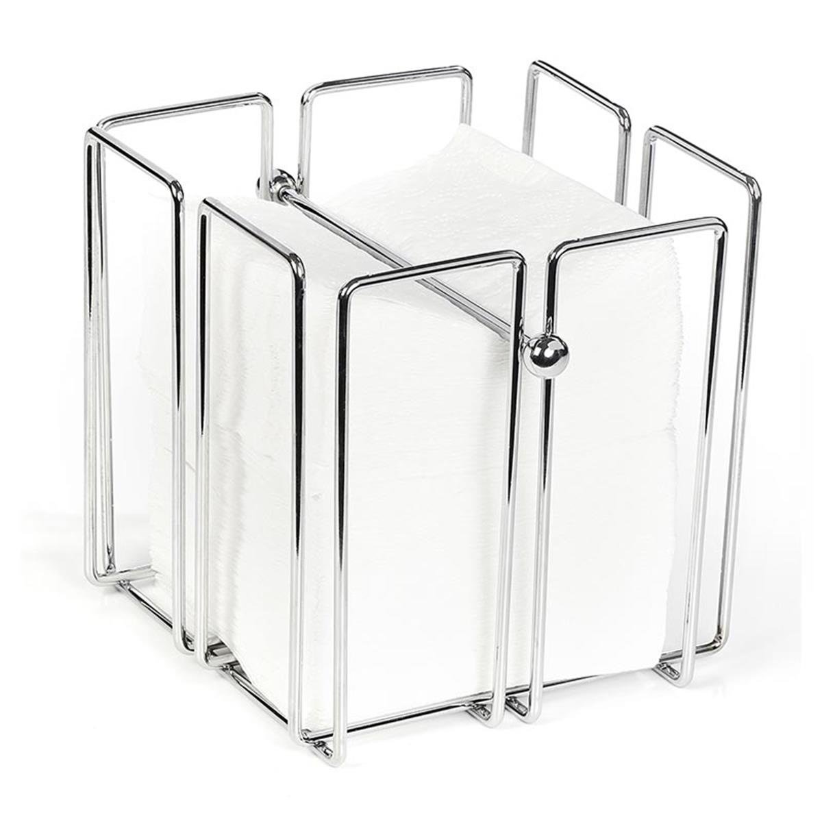 Biradlı Grv-253 Metal Kare Peçetelik 19x19x19 Cm BiradlıBR.GRV-253