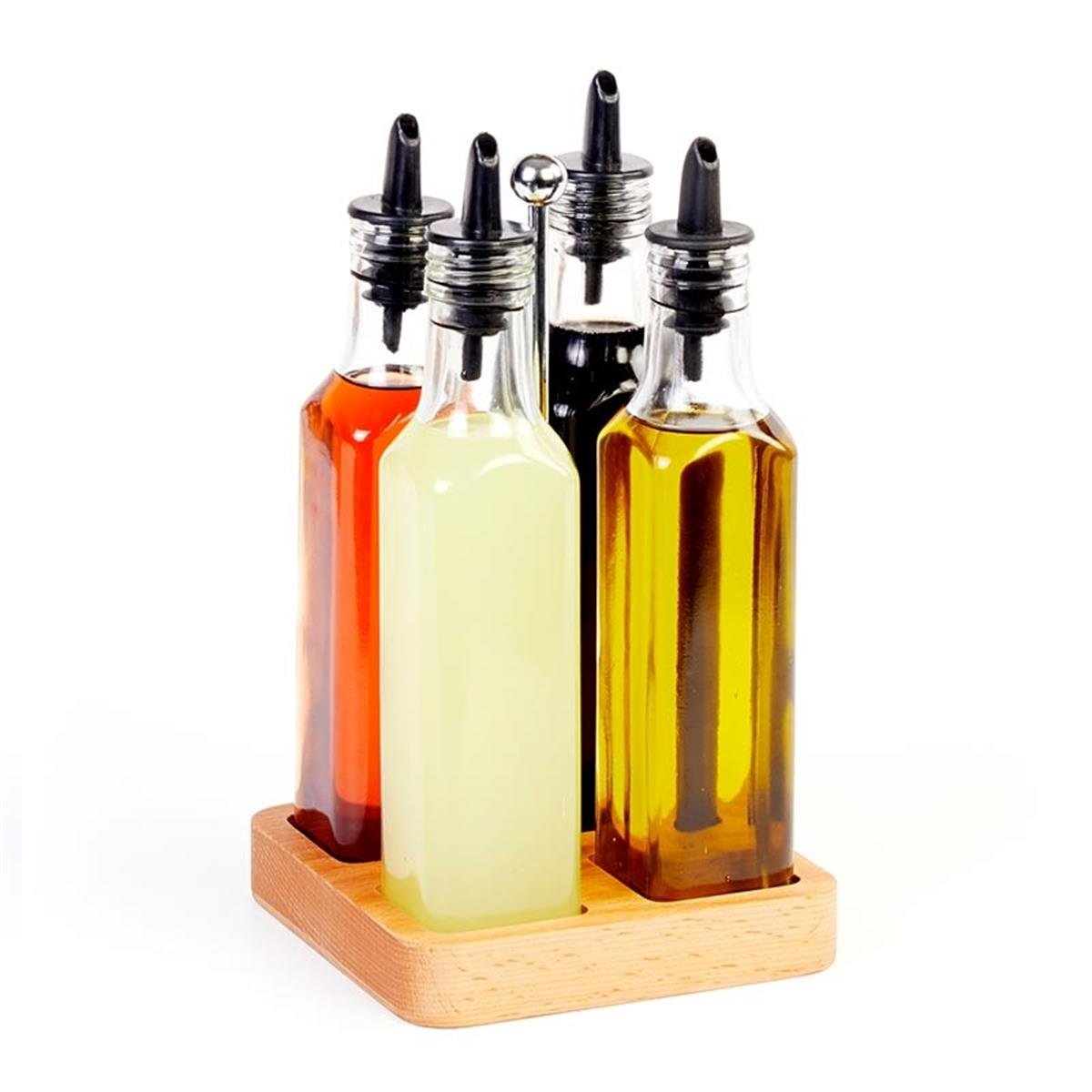 Biradlı Grv-284 4 Lü Yağlık Takımı 250Cc Ahşap Standlı BiradlıBR.GRV-284