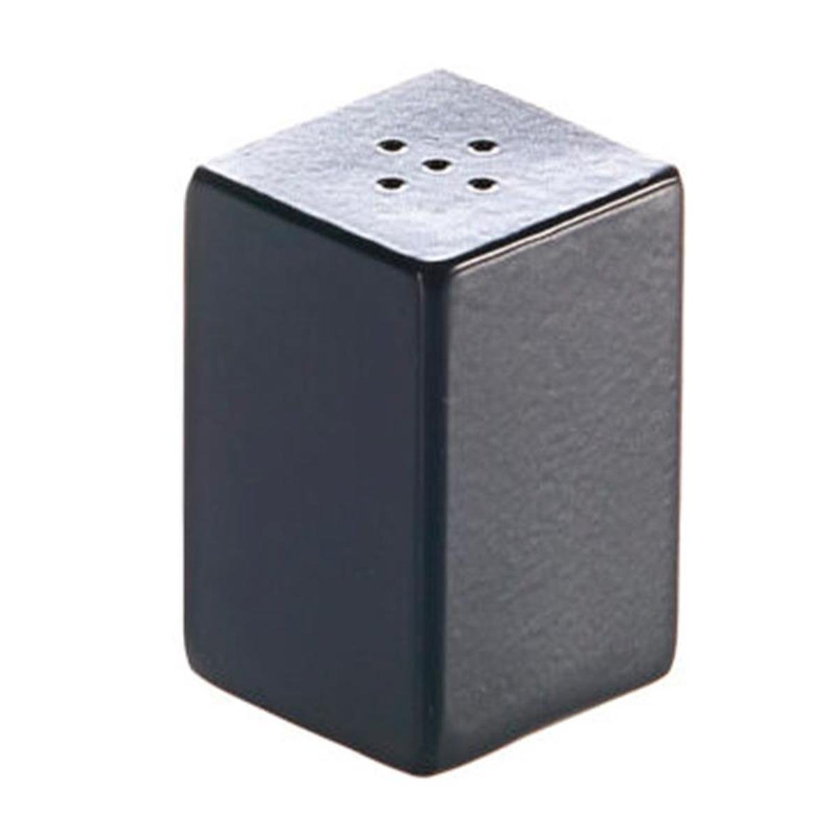 Biradlı Grv-296-Siyah Groovy Kare Bodur Tuzluk Çap 4x4x6 Cm SiyahBiradlıBR.GRV-296-SİYAH