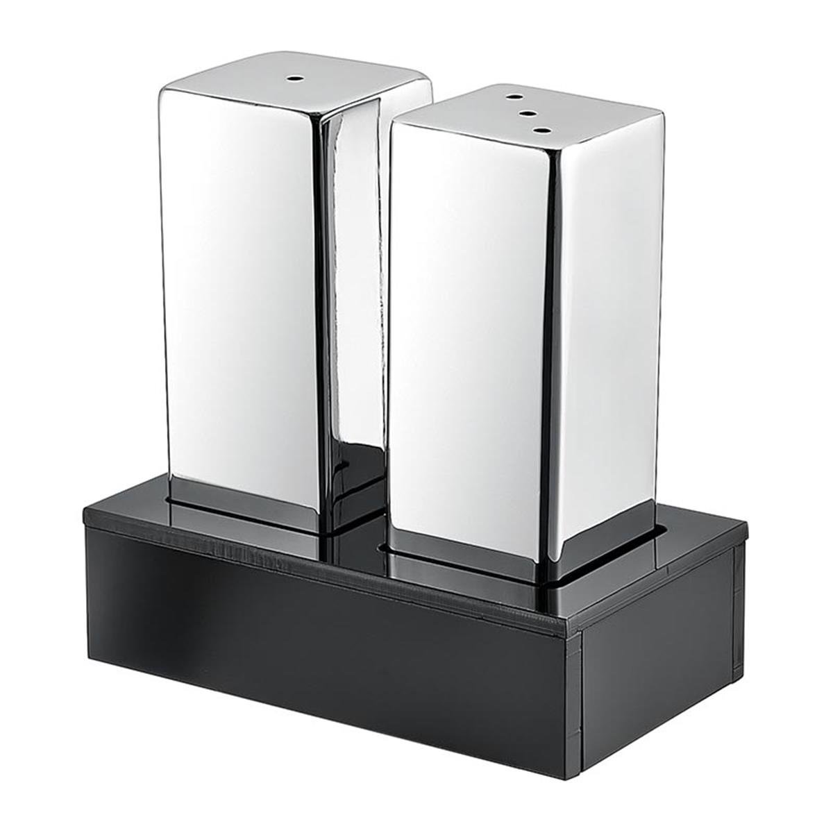 Biradlı Grv-43 Pleksi Standlı Dikdörtgen Kare 2 Li Tuzluk TakımıMat-ParlakBiradlıBR.GRV-43