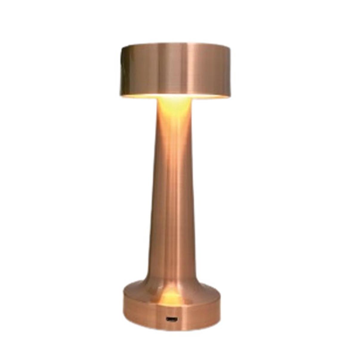 Biradlı Grv-810-Bakır Şarj Edilebilir Masa Lambası 9x21 cmBiradlıBR.GRV-810-BAKIR