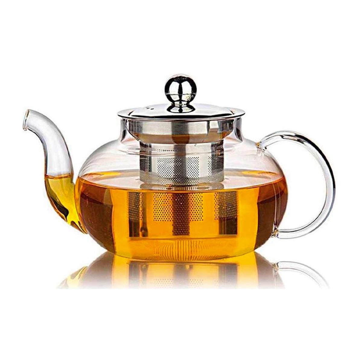 Biradlı Grv-Tç400 Çelik Süzgeçli Cam Demlik 400 MlBiradlıBR.GRV-TÇ400