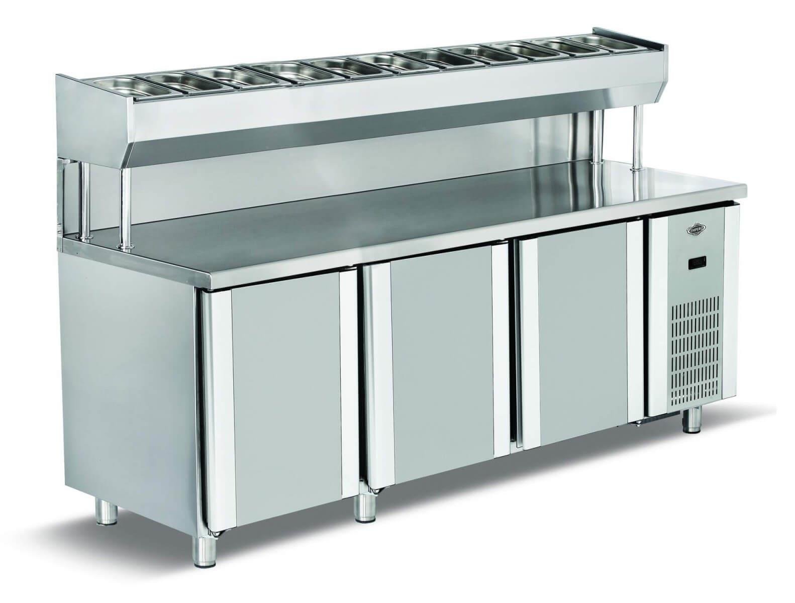 Empero Pizza ve Salata Buzdolabı 3 KapılıEmperoEMP.200.80.01-PSY