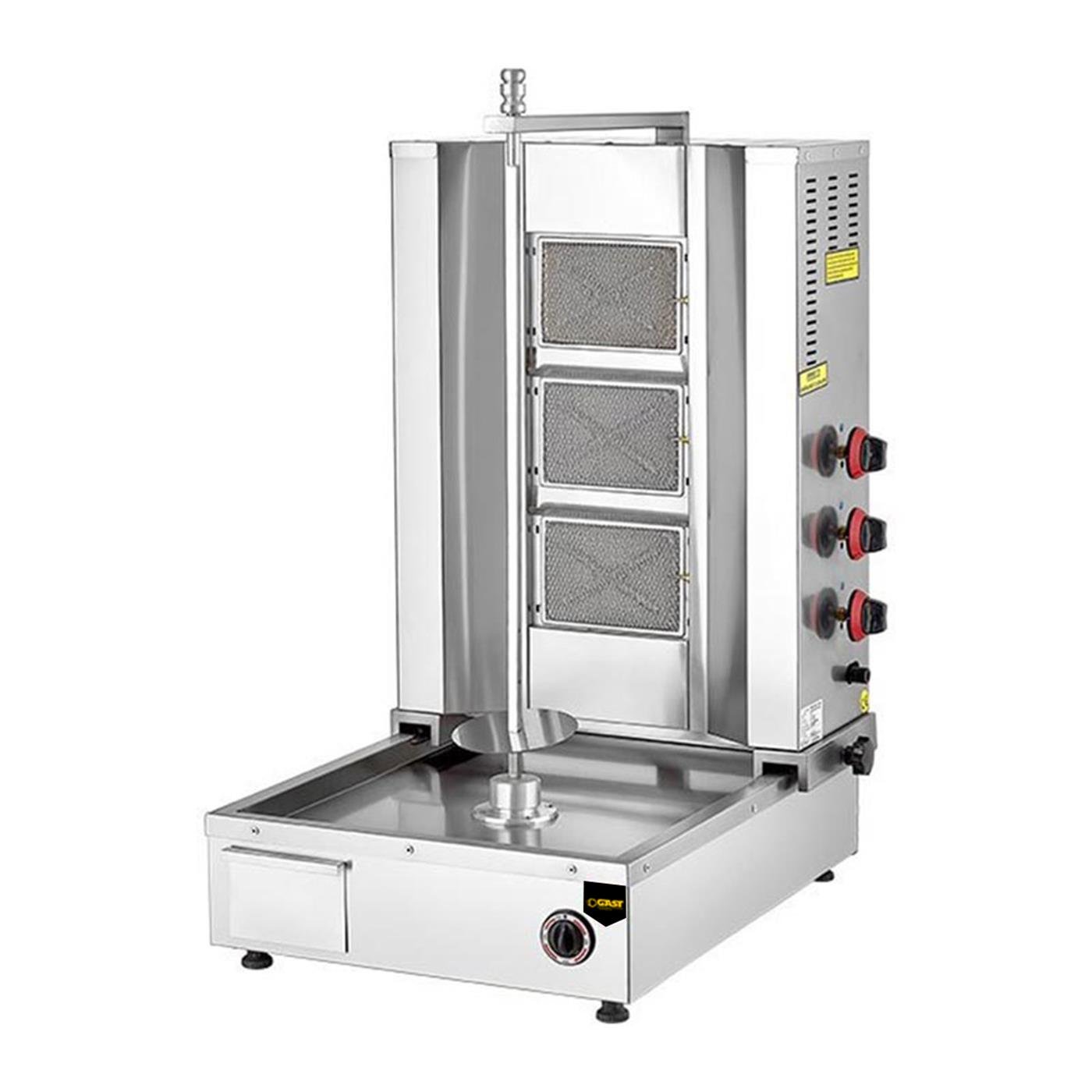 Gast D06(A) 3 Radyanlı Alttan Motorlu Gazlı CE Belgeli Döner OcağıGastGAST.D06(A)