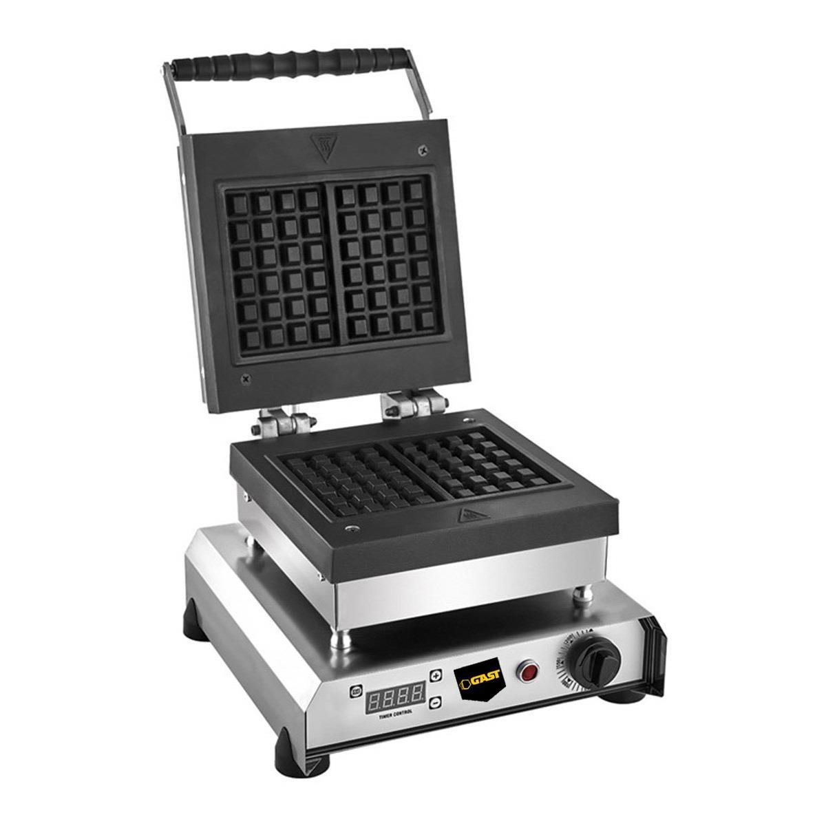 Gast W34K Değiştirilebilir Plakalı Kare Model Elektrikli Waffle MakinesiGastGAST.W34K