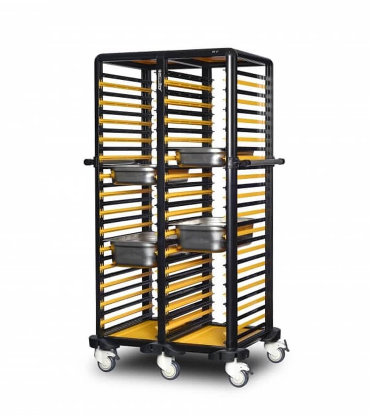 Gastrolley G.GN.150.D.1 150 İkili Gn Küvet Taşıma Arabası Etrafı Açık 93x71x174cm