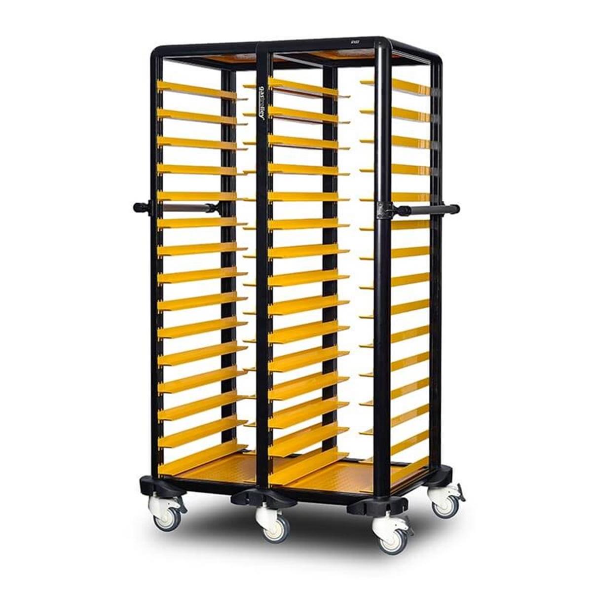 Gastrolley G.SS.150.D.1 150 İkili Self Servis Arabası Etrafı Açık 104x71x174cm