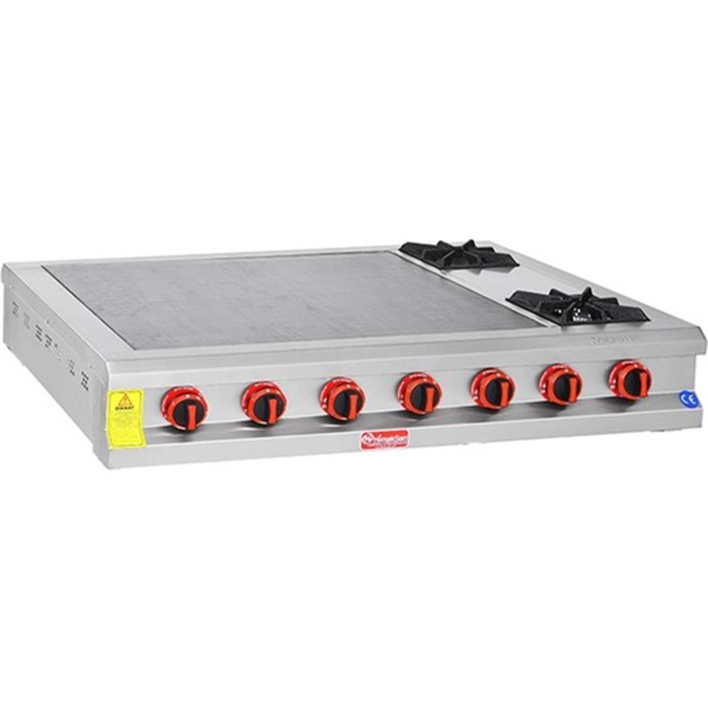 Himaksan BZSOG120 S 2 Ocak + Pleyt Set Üstü Bazlama Ocağı Gazlı Dg-CeHimaksanHMK-BZSOG120 S