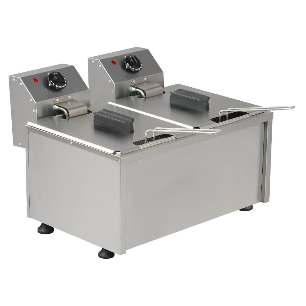Omake 10+10 Litre Elektrikli FritözOmakeOmk.FRT12.E21.0100.Z5F