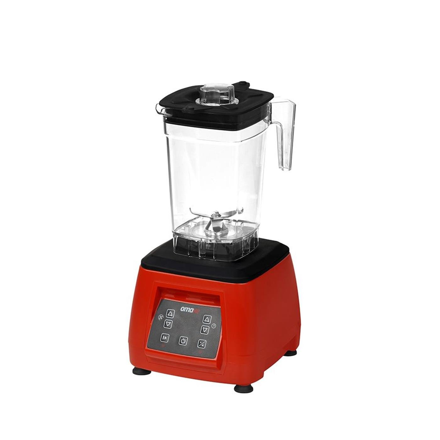 Omake 2 L Kapak Sensörsüz Şeffaf Hazneli Dijital Bar Blender 2200W KırmızıOmakeOmk.BLE05.E15.0203.Z5F