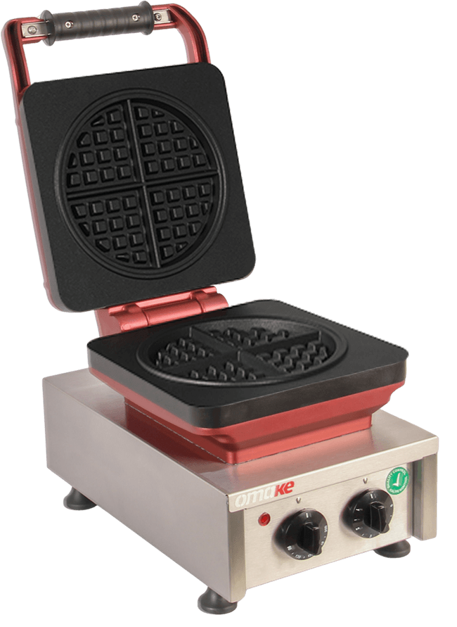 Omake Amerikan Model Zamanlayıcılı Manuel Waffle MakinesiOmakeOmk.WFL21.E12.1201.Z5F