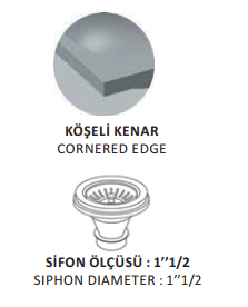 Omake Ayaktan Kumandalı El Yıkama Evyesi 49x49x86 CmOmakeOmk.EYK01.038.0012.P03