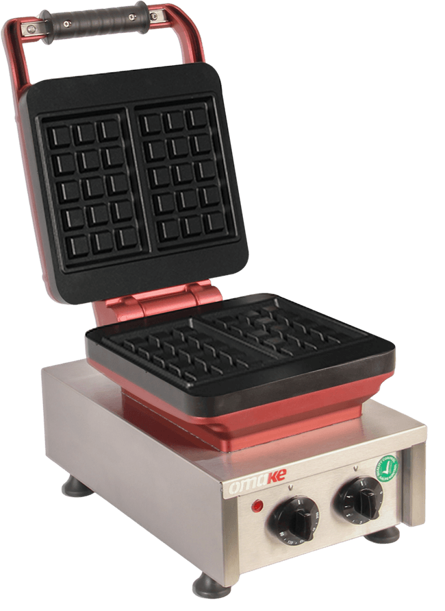 Omake Brüksel 3x5 Model Zamanlayıcılı Manuel Waffle MakinesiOmakeOmk.WFL21.E12.0101.Z5F