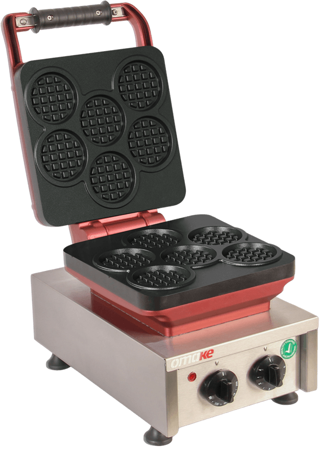 Omake Coin Model Zamanlayıcılı Manuel Waffle MakinesiOmakeOmk.WFL21.E12.0501.Z5F