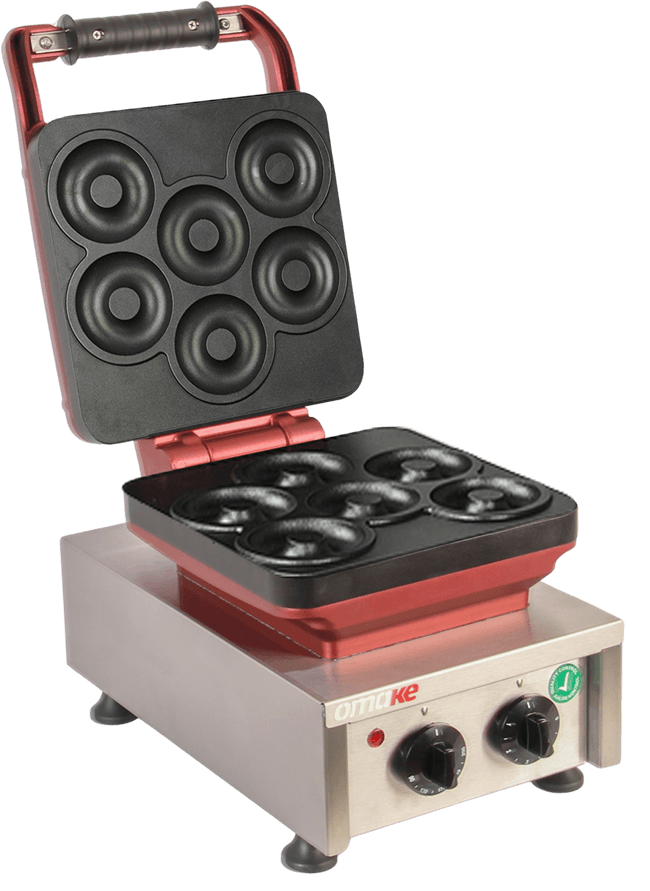 Omake Donut Zamanlayıcılı Manuel Waffle MakinesiOmakeOmk.DNT01.E12.0401.Z5F