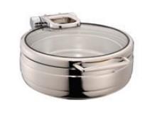 ÖZTİRTAKİLER LUX CHAFİNG DİSH HİDROLİK CAM KAPAK YUVARLAK 4L 1/2 GNÖztiryakiler 9450.GW440.BGL