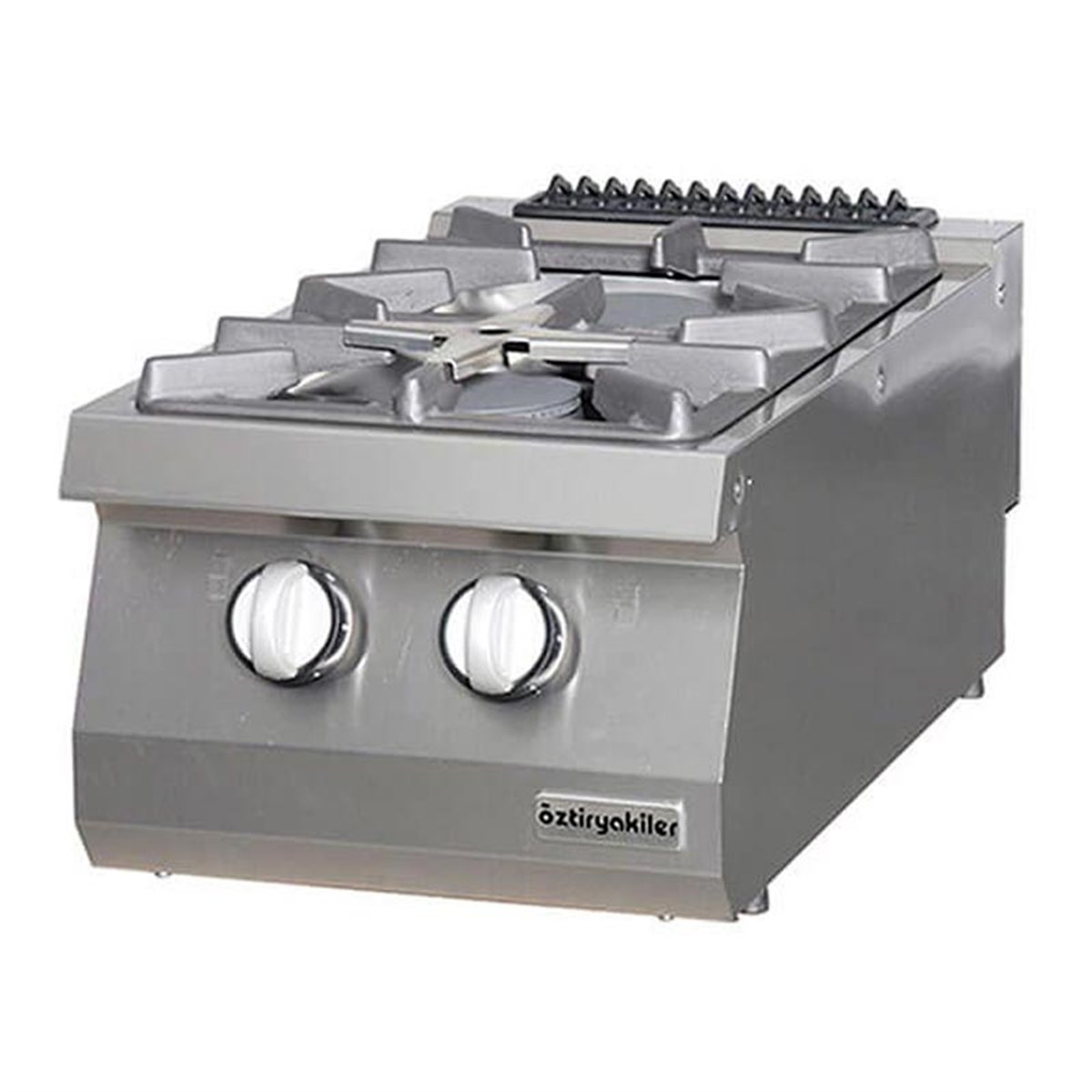 Öztiryakiler 700 Seri Set Üstü İkili Ocak Gazlı 40*70*30 (Lp) -6 Kw+7,5Kw