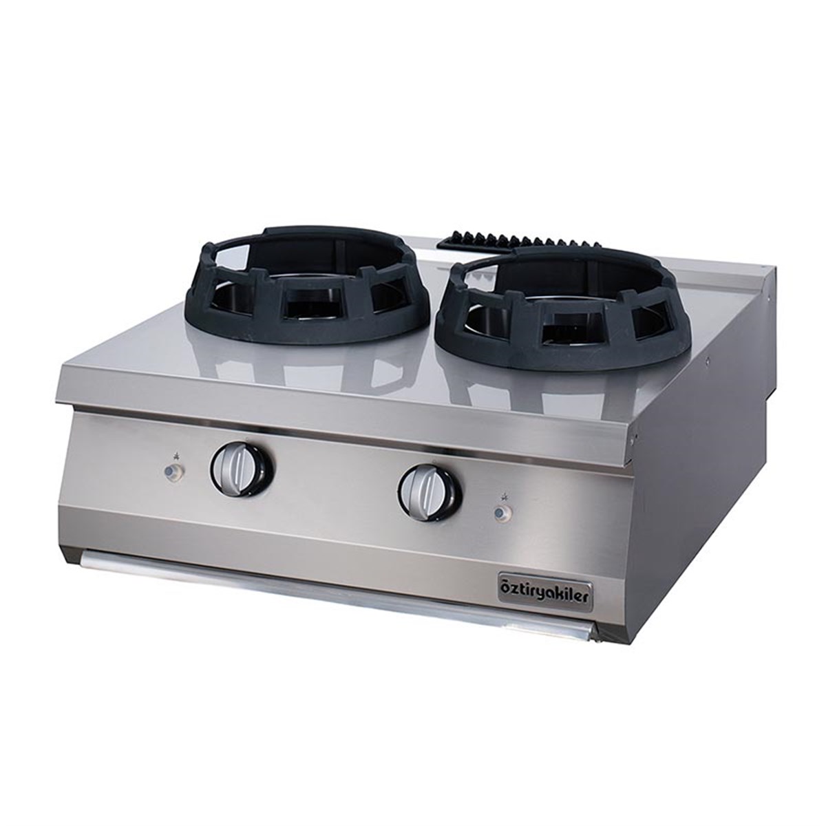 Öztiryakiler 700 Seri Set Üstü Wok Ocak İkili Gazlı 80*70*30-28 Kw