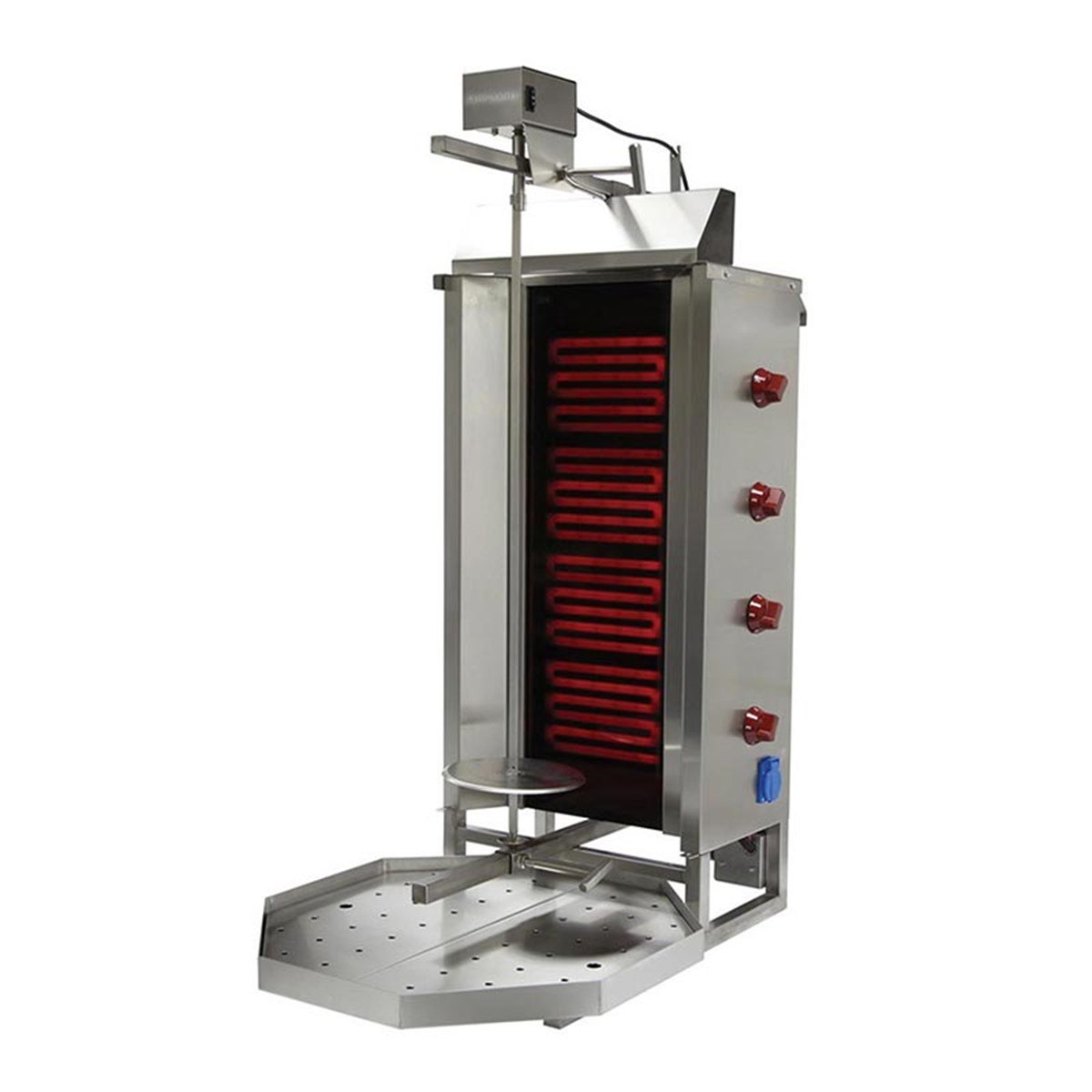 Öztiryakiler Döner Ocağı Elektrikli Ustten Motor 4E Model (Sekızgen Tepsılı)