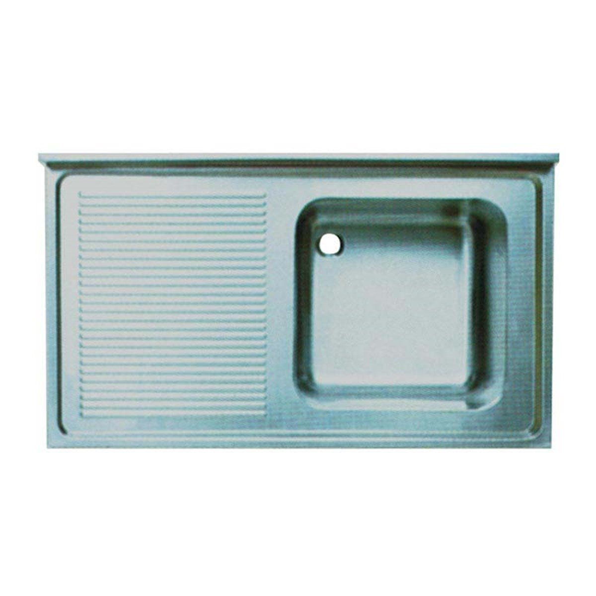 Öztiryakiler Tablalı Evye 140*70 Tek Göz Sol Damlalıklı 60*50*30 Gözlü 1,00 Mm