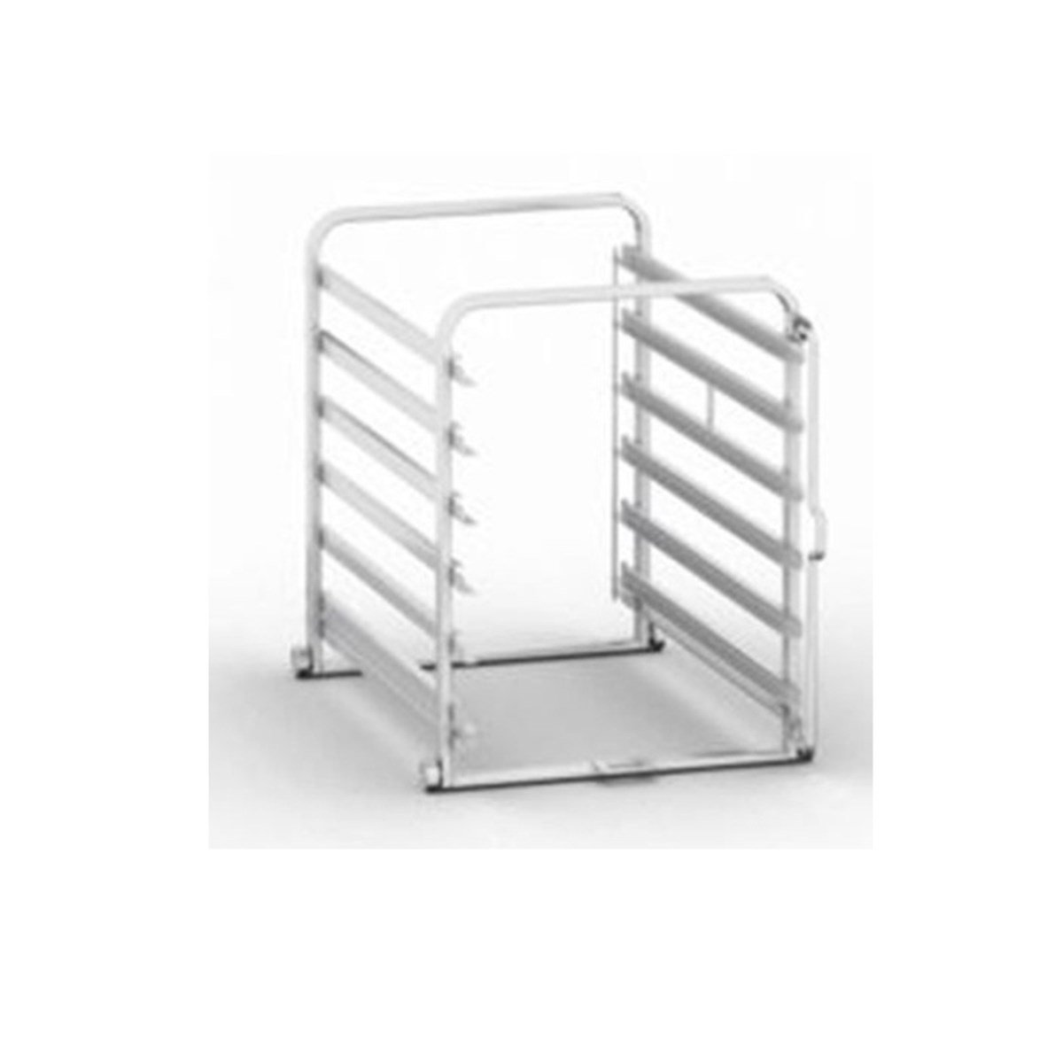 Ratıonal Mobıl Tepsı Standı, Tip 6-2/1 Standart, 6 Raflı