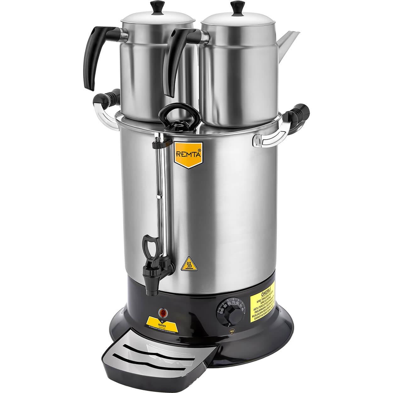 Remta PT14 Platin Model Çift Demlikli 17 lt Çay MakinesiRemtaRM.PT14