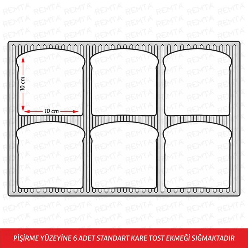 Remta R71 Standart 12 Dilim Elektrikli Tost MakinesiRemtaRM.R71